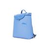 Longchamp Button Zipper Closure Nylon Backpack Women Backpack Blue 1699919P82