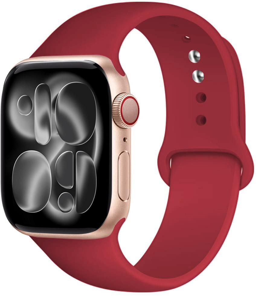 Силиконовый ремешок Для Apple Watch 11 band 44mm 40mm 49mm 45mm 41mm 38 46mm 42mm correa bracelet iWatch series 9 8 7 6 SE ultra 2 3