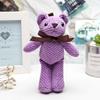 16cm Soft Stuffed Bear Plush Toys Mini Boluoge Bear Dolls Small Gift Party Wedding Keychain Bag Pendant Pineapple Bear Key Chain