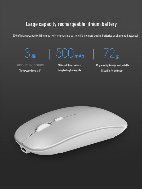You Shi Silent Rechargeable Dual Mode Wireless Mouse