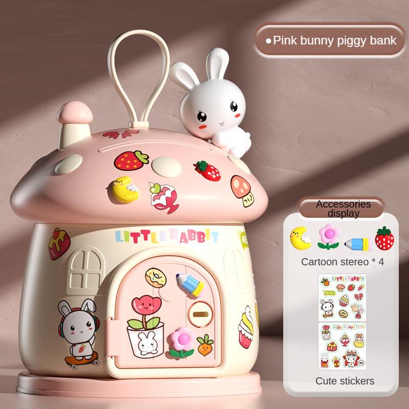 Милые детские мультяшные грибы-копилки 3D-наклейки для творческих украшений рабочего стола своими руками, защита ключей, подарки для детей