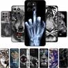 Чехол для телефона Motorola G86 Крутое Животное Черный Силикон Мягкая Задняя Крышка Чехол Для Moto G56 G86 Power Edge 60 60S Чехол Fundas Shell