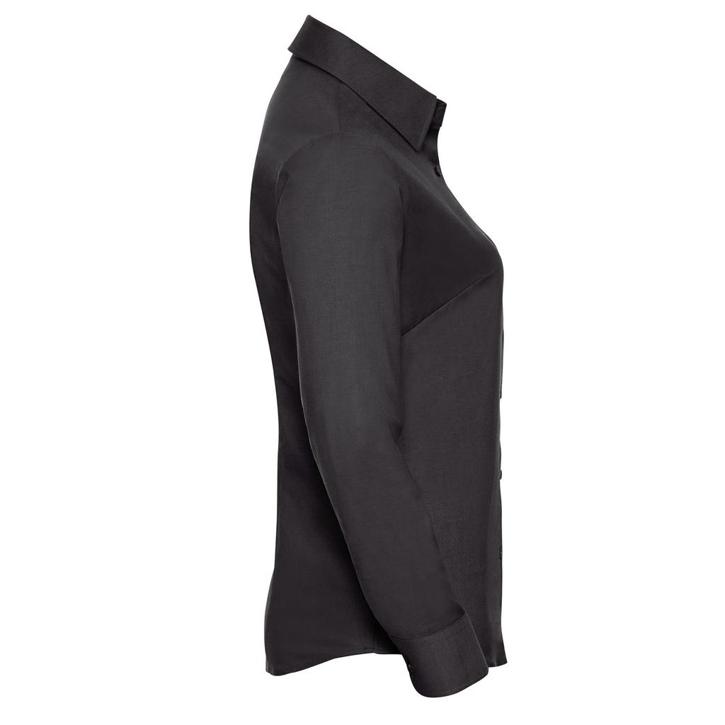 Russell Collection Женская/женская оксфордская рубашка с длинными рукавами