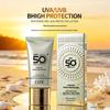 Отбеливающий солнцезащитный праймер SPF50+++: Лосьон с высокой степенью защиты, от УФ-лучей, водостойкий, устойчивый к поту