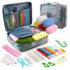 Beginner Crochet Kit with Multi-color Storage Bag and Yarn Accessories