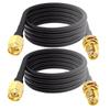 1 Piece 5M Rf Extend Cable Converter Cord Copper Feeder Wire Sma To Sma Connector Rg174 Router Antenna Extention Cable