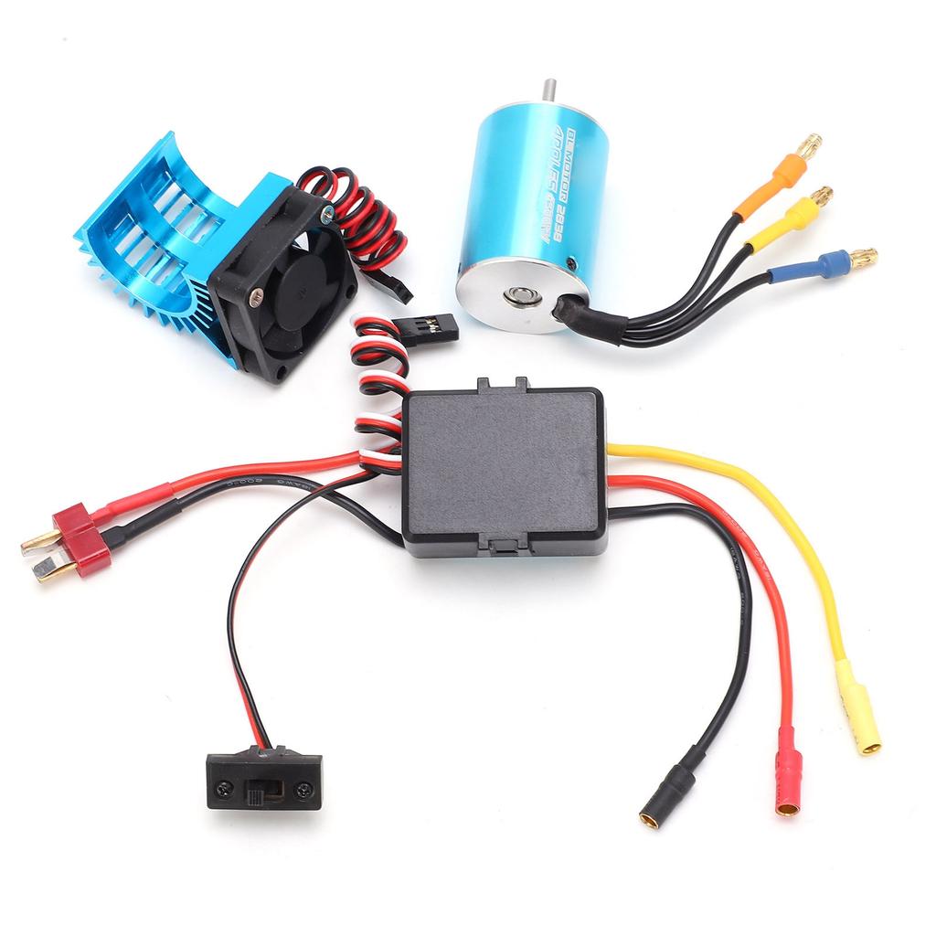 2838 4500KV 4P бесщеточный двигатель без датчика с радиатором ESC 35A Combo Set для 1/14 1/16 1/18 RC Car