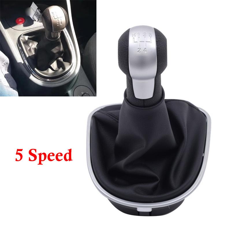 1 шт. Черная ручка переключения передач 5/6 скоростей с чехлом для Seat Altea 2004-2012/ Leon 2005-2012