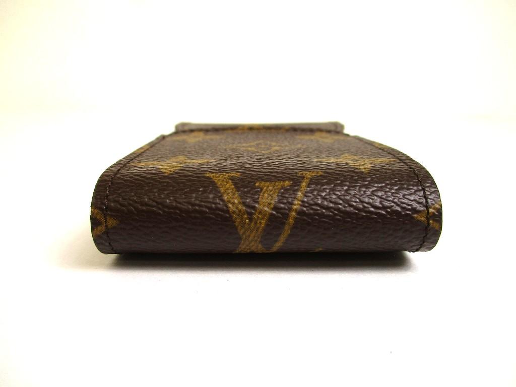 Authentic LOUIS VUITTON Monogram Leather Brown Cigarette Cases #a954 Refurbished
