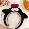 Мультяшный пингвин, плюшевая повязка на голову, аксессуары для волос, обруч для волос для косплея, простая плюшевая повязка для волос для женщин