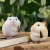 1Pc Cute Stealing Hamster Car Interior Gourmet Hamster Auto Dashboard Decoration