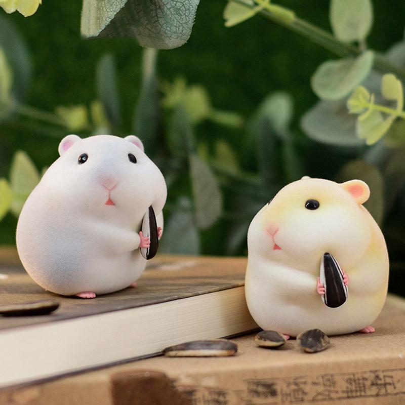 Cute Stealing Hamster Car Interior Gourmet Hamster Auto Dashboard Decoration