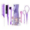 7pcs Hairdressing Set, Equipped with Spray Bottle Edge Brush Hair Ring Remover, DIY Cartoon sticker,Special for Real Hair Wigs
