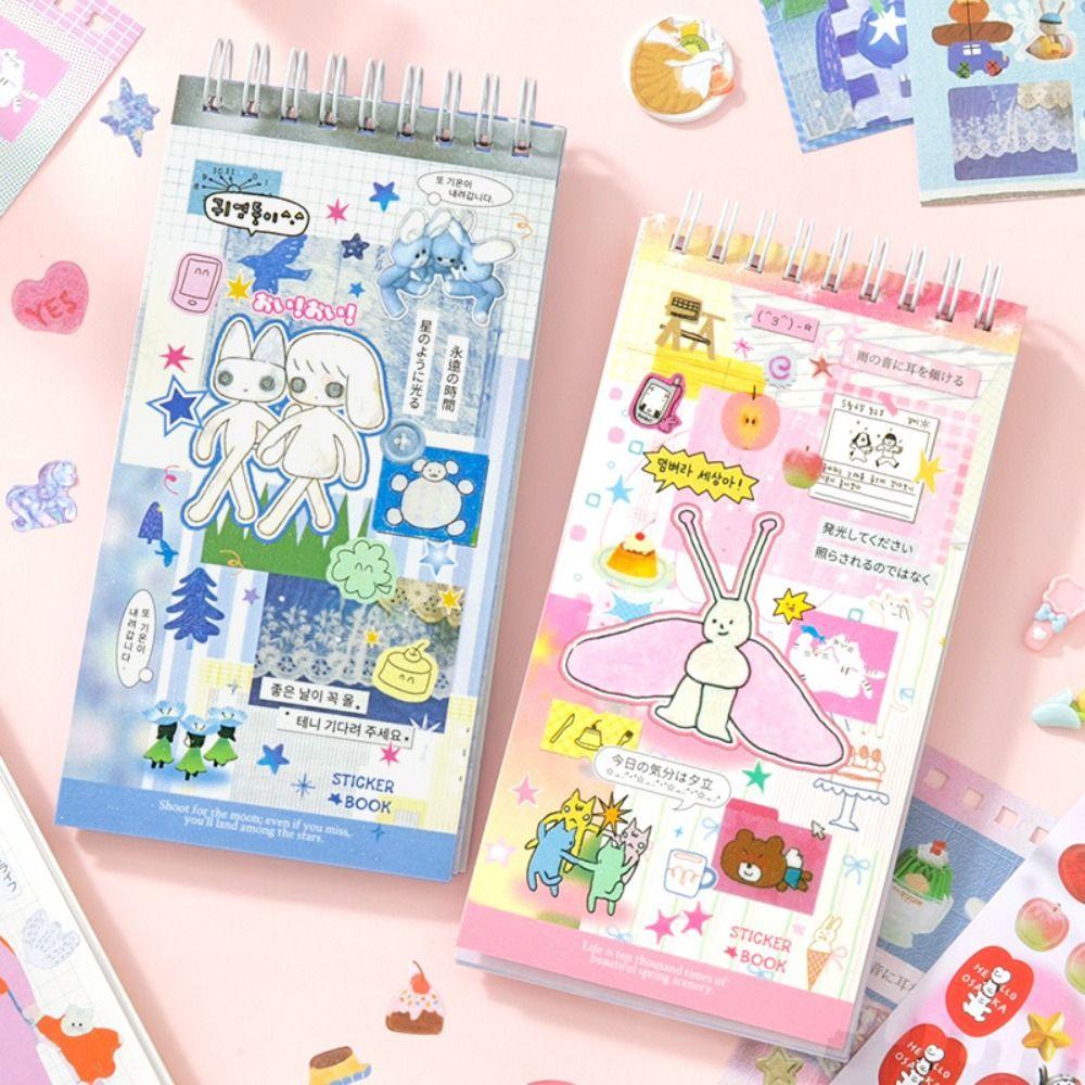 20 Sheets Sticker Book DIY Scrapbook Sticker New Diary Sticker  Stationery Supplies
