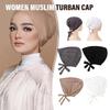 Solid Color Elastic Tie-Back Modal Undercap Hijab Scarf Adjustable Kufi Cap