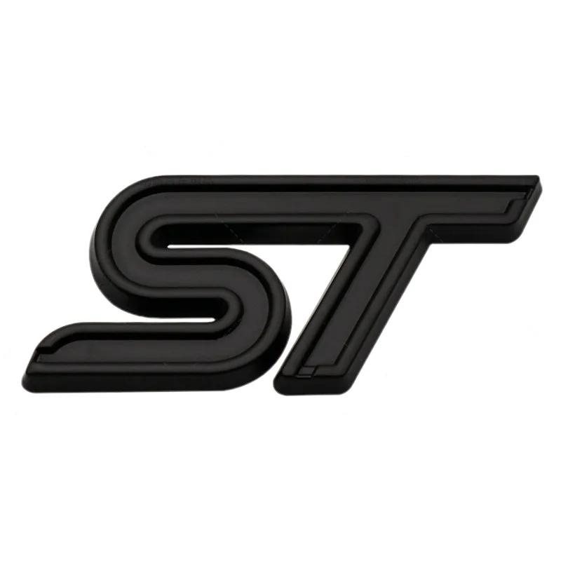 3D металлическая эмблема ST на переднюю решетку радиатора, наклейка с логотипом на заднее крыло багажника для Focus Mondeo Fiesta Edge Escort MK2 MK3 MK4 MK5 MK7