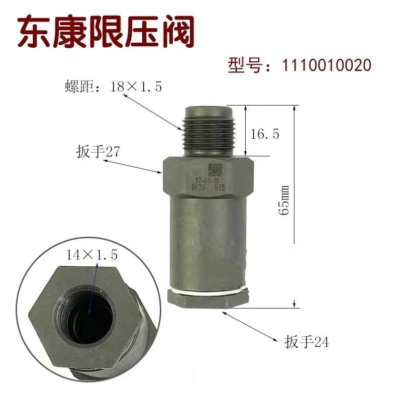 Hydraulic Fuel Rail Pressure Relief Limiter Valve For HYUNDAI LIBERO PORTER H-1 KIA SORENTO 2.5 CRDi 1110010017 F00R000741