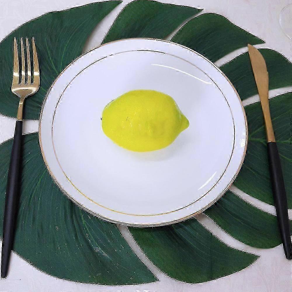 20 Pcs Artificial Lemons Fake Lemons Faux Lemons Fruits In Yellow 3 Inch Long X 2 Inch Wide-HYJ