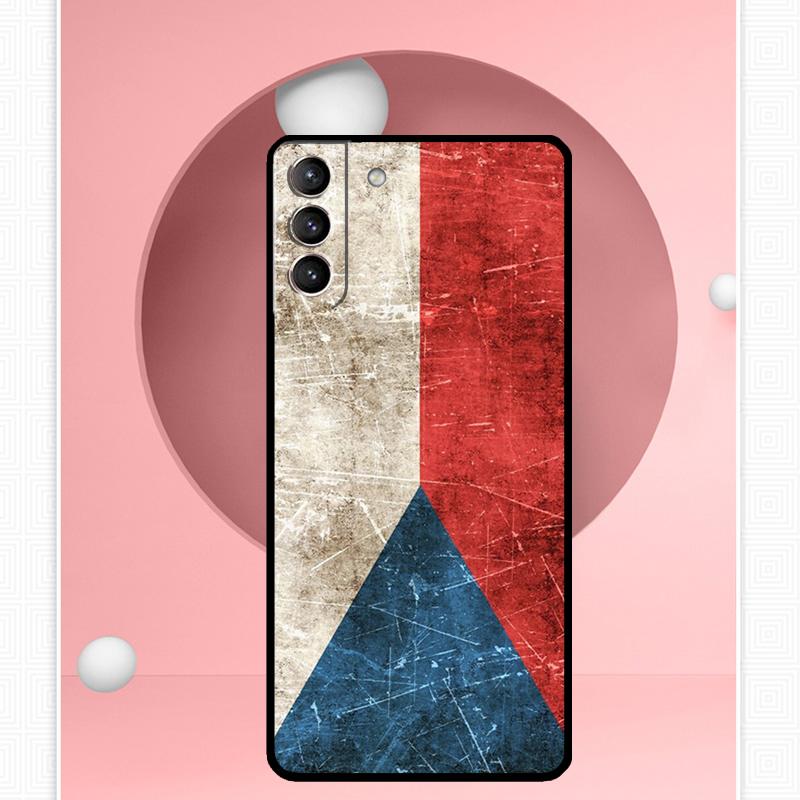 Чехол с чешским флагом для Samsung Galaxy S24 S23 S22 Ultra Note 10 Plus Note 20 S9 S10 S20 S21 FE, задняя крышка