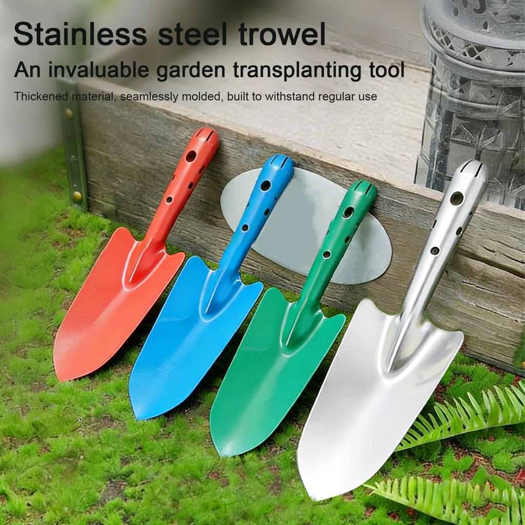 Garden Trowel Portable Bright Metal Hand Shovel Resistant Hand Shovel Gardening for Flower Soil Digging Planting Weeding