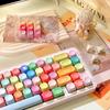 Набор колпачков для клавиш Gummy Bear на 133 клавиши, профиль MOA PBT, пятисторонняя термосублимационная печать, непрозрачные индивидуальные колпачки для механической клавиатуры