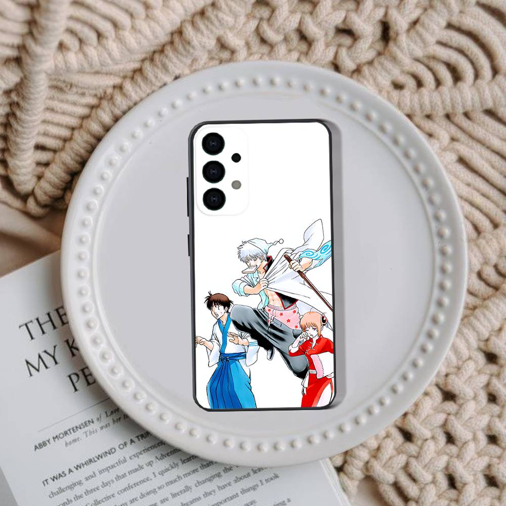 Чехол для телефона аниме G-GinTama для Samsung Galaxy A73,31,32,72,41,53,52,71,22,5G,Note,J7,8,9 Мягкий черный чехол