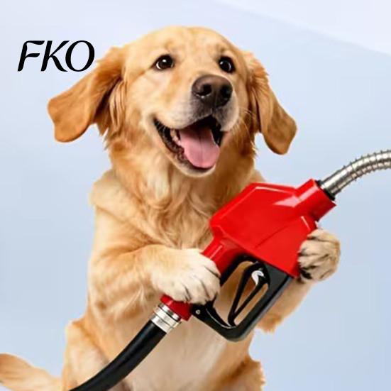 Creative Car Body Sticker Funny Retriever Dog Holding Fuel Dispenser Vinyl Unique Art Decal for Motorcycle Waterproof Scratch Cover Vehicle
