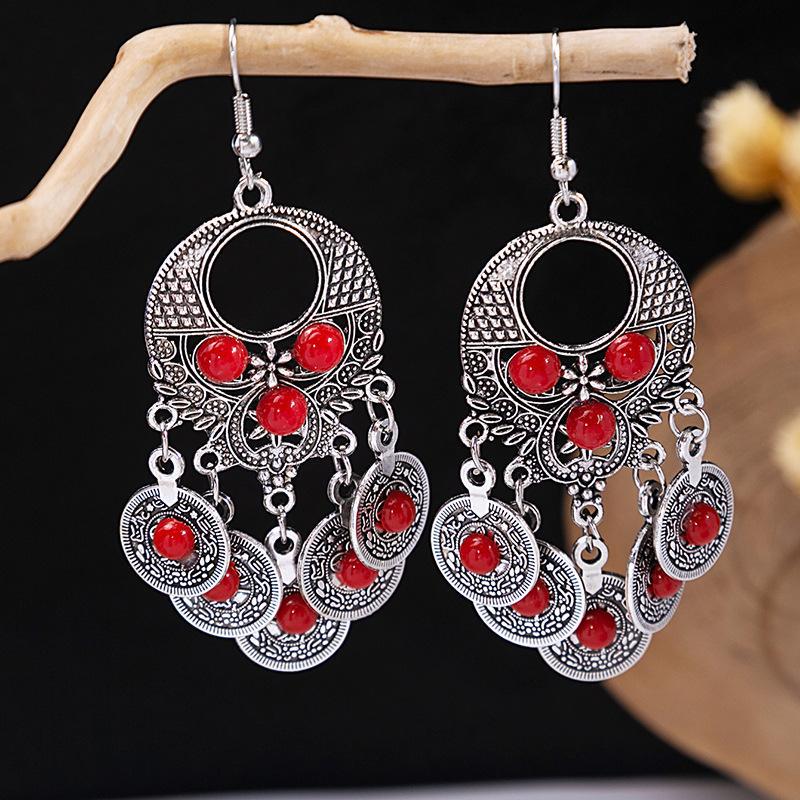 Bohemian Tassel Earrings Retro Ethnic Style Earrings Personalized Temperament Earrings