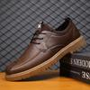 Men'S Casual Dress Leather Shoes Men'S Shoes Simple Men'S Boys Breathable Leather Surface Soft Sole Spring British High-End Wear-Resistant