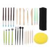 28 Polymer Pcs Clay Tools Portable Multipurpose DIY Crafts Pottery Clay Carving Sculpting Tool Set