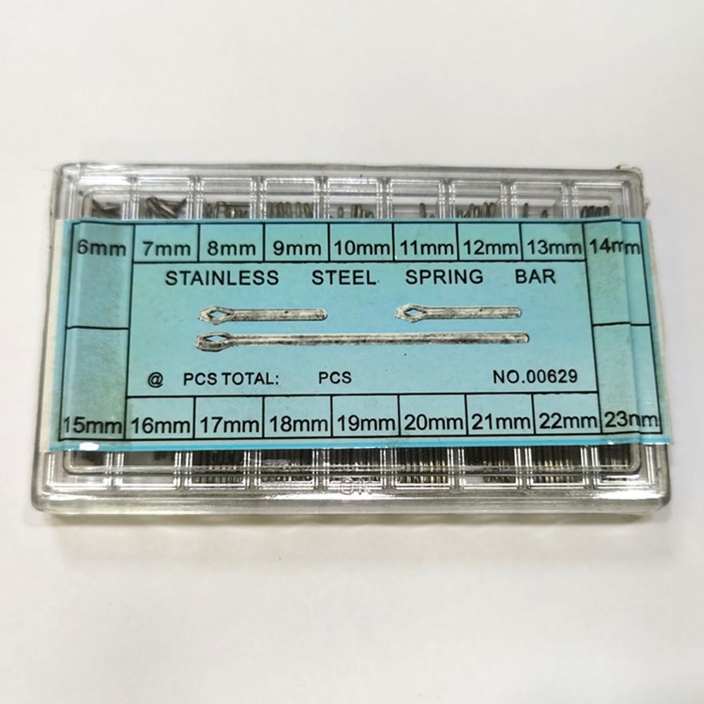 360 шт. Серебристые шплинты для браслета часов с коробкой, штифты для звеньев браслета из нержавеющей стали, набор шплинтов, инструменты для ремонта