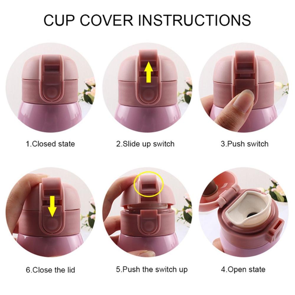 Cartoon Stainless Steel Mini Colorful Bottle Vacuum Flask Mug Travel Thermocup