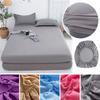 2026 HOT Waterproof Bed Cover Smooth Microfiber Mattress Protector Colorful Fitted Sheet Anti-mite Mattress Pad Deep Pocket Bedding Multi-size