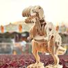 Tsukurundesu® Battery-Operated 3D Wooden Puzzle Dinosaur Series (Large Tyrannosaurus) with Japanese Instructions