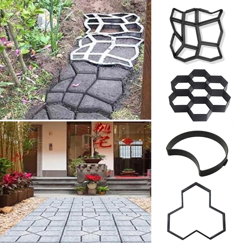 9Styles Садовый декор Мощение Садовая дорожная форма DIY Подъездная дорожка Бетонная ступенька Тротуарная форма