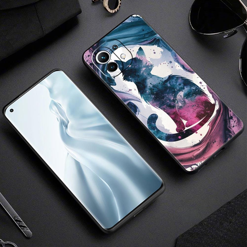Cute Cat Phone Case Cover for Xiaomi Mi 17 15 14 13 12 11 Ultra 15T 14T 13T 12T 11T Pro Lite 5G Soft TPU Shell Fundas Capas Bags