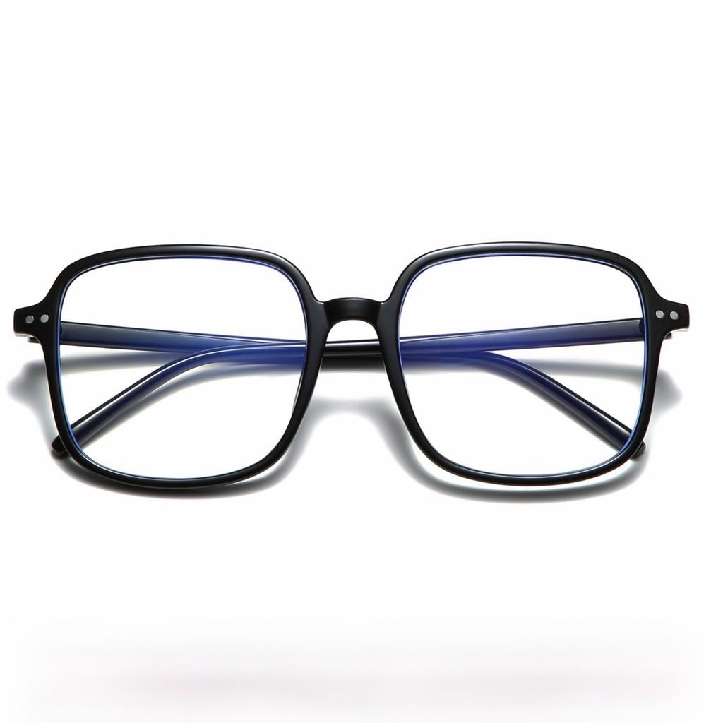 Retro Square Flat Glasses With Blue Light Filter For Office And Home Use