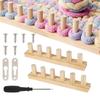 12 Pegs Wooden Knitting Loom Kit 2 Boards Hand Knitting Tool  DIY Crafts