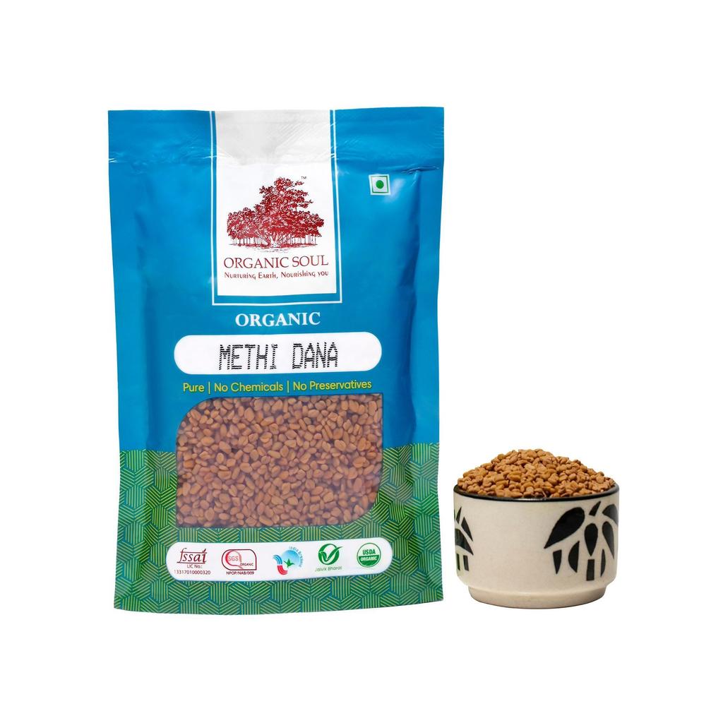 Семена органического Пажитника (100 г), Organic Methi Dana, Organic Soul