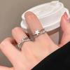 Double-layer Star Ring, Women's Ins Niche Design Sense, Opening Adjustable Girlfriend Student Ring, Light Luxury Index Finger Ring