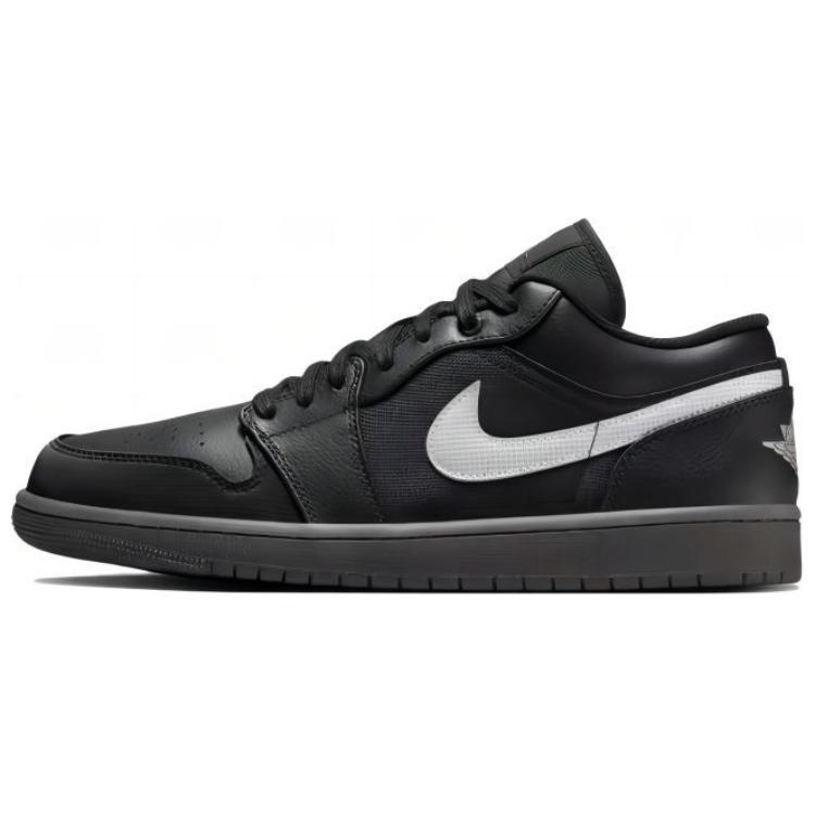Jordan Air Jordan 1 Low Винтажные Баскетбольные Кроссовки Унисекс Черные HV5968-001(Команда186-)