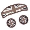 3 шт. Union Jack Подушка-подставка под чашку кофе для автомобиля, Хранение, Автомобильный нескользящий коврик, Аксессуары для Mini Cooper Clubman F55 F56 F60 F54 F57