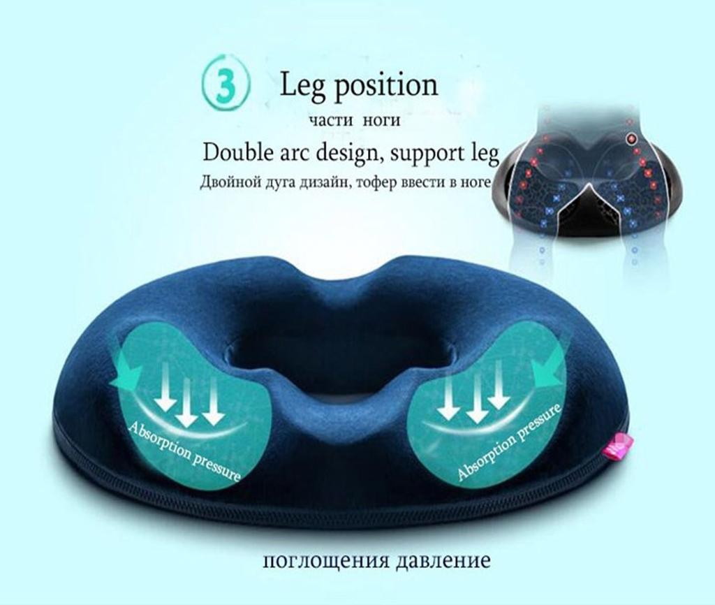 Upgrade Fifth-generation Rebound Memory Foam Seat Cushion For Any Seat, Premium Orthopedic Coccyx Cushion - Helps Relieve Lower Back