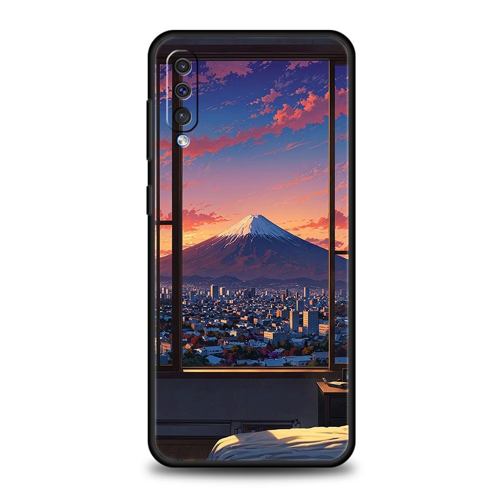 Япония Гора Фудзи Вишня Чехол для телефона для Samsung A56 A36 A26 A24 A12 A14 A16 A50 A70 A20E A22 A40 A34 A54 A42 A52 A04s A06