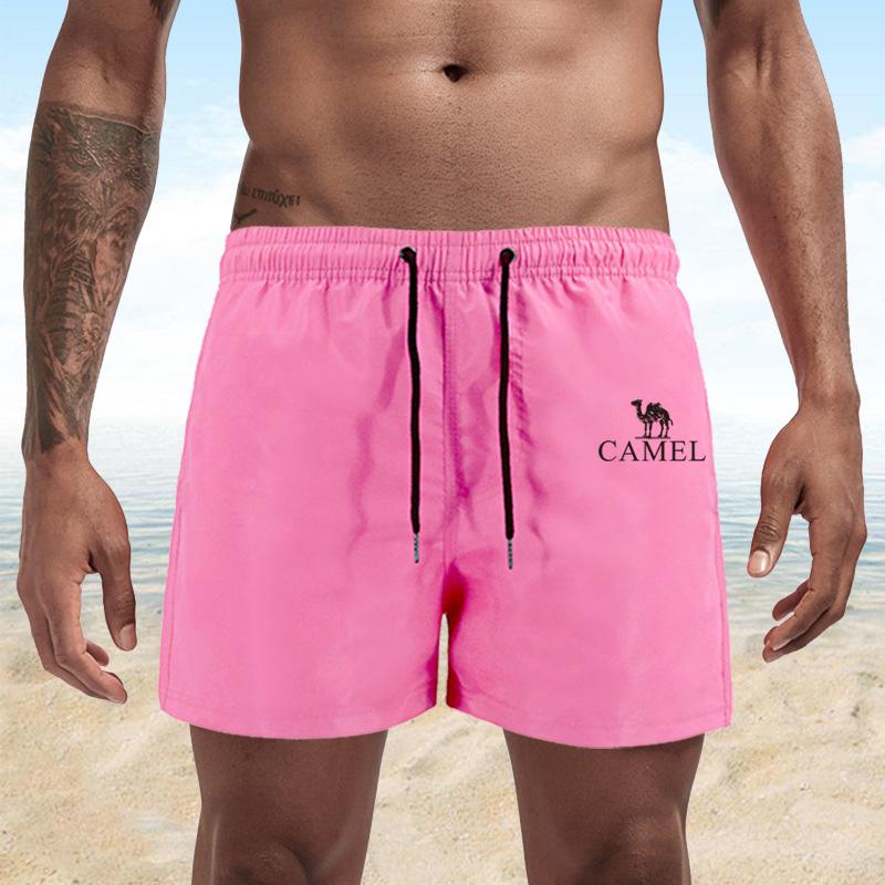 Summer Men's Swimwear Shorts Embroidery Brand Beachwear Sexy Swim Trunks Men Swimsuit Low Waist Breathable Beach Wear Surf Shorts