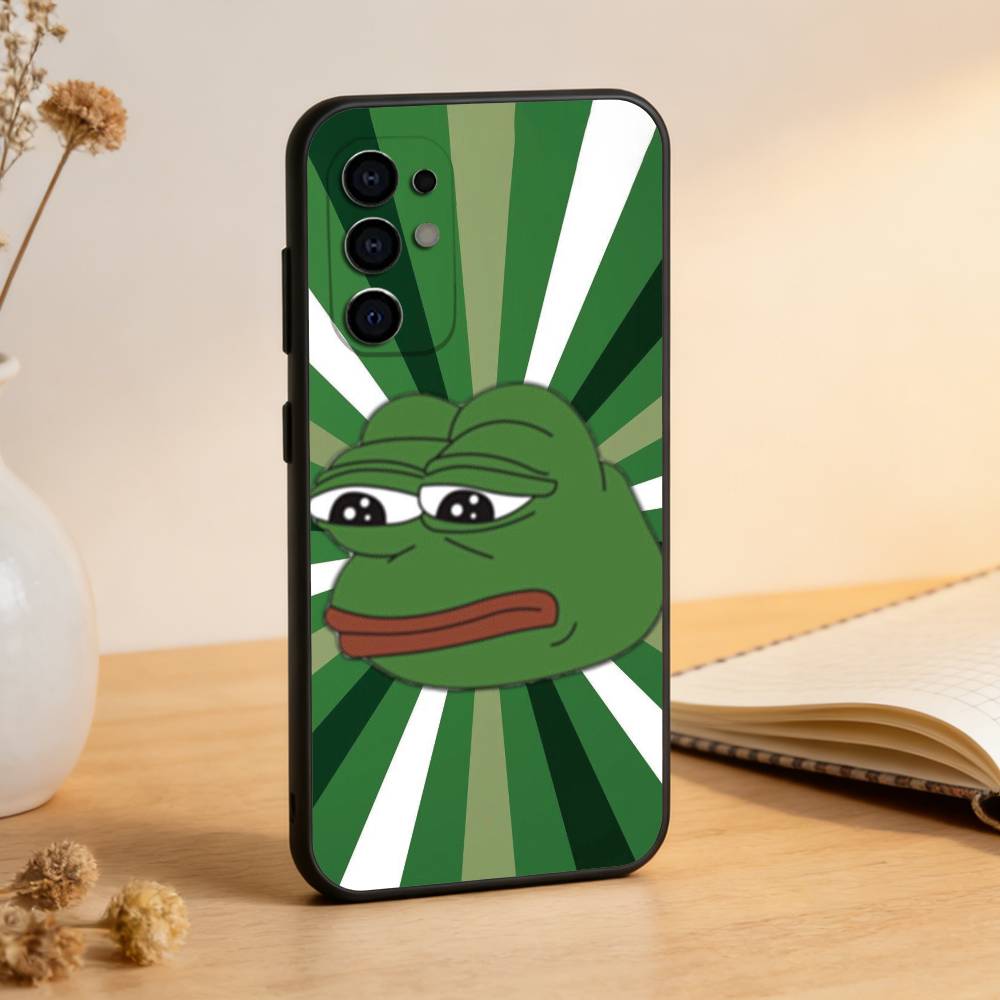Смешной Чехол Для Телефона Лягушонок П-ПЕПЕ Для Samsung S25,S24,S21,S22,S23,S30,Ultra,S20,Plus,Fe,Lite,Note,10,Черный Чехол