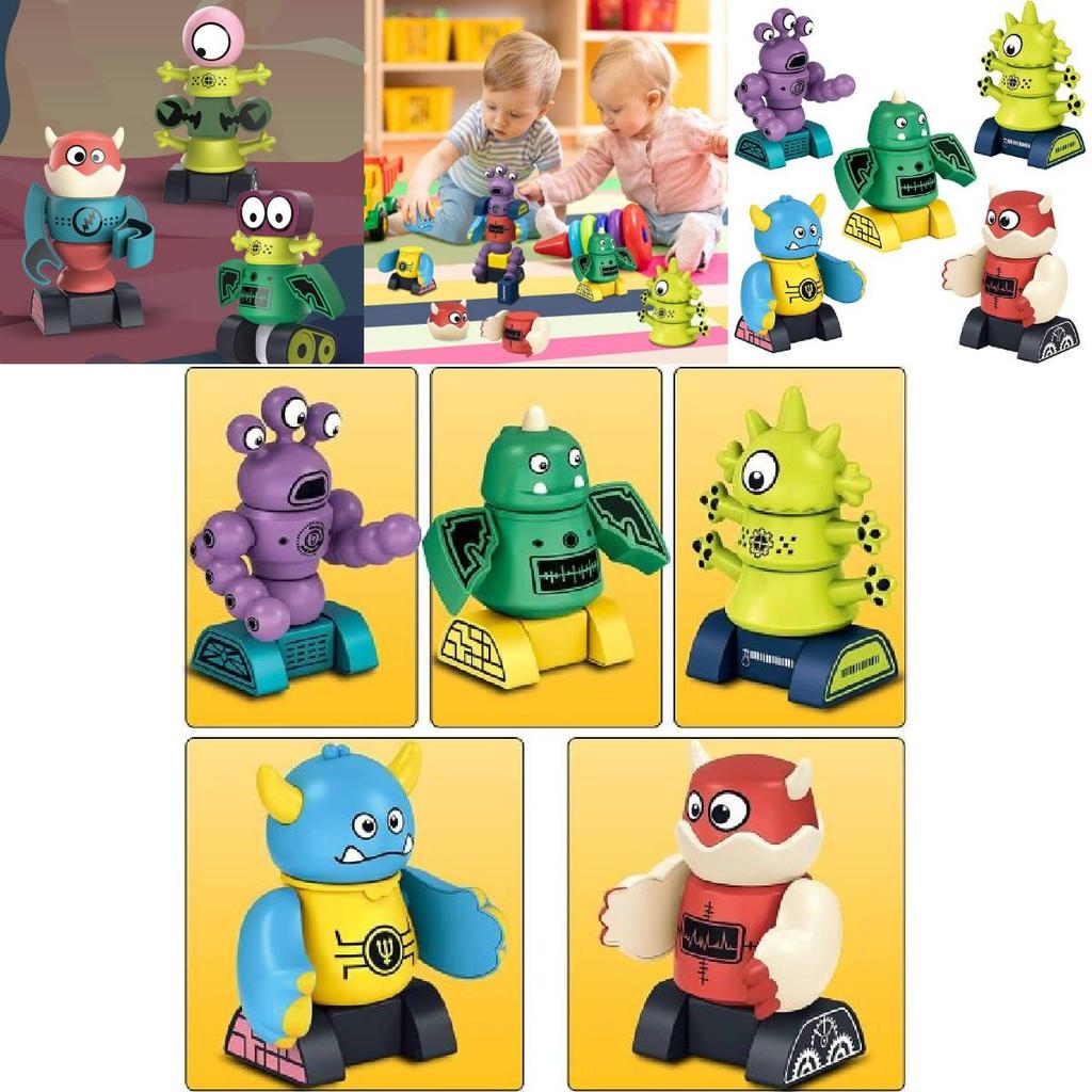 Магнитный летающий диск игрушка-монстр для детей 3-6 лет набор для сборки самолета сделай сам с магнитными блоками пластиковый материал размер 38*33*7,6 см