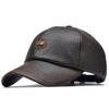 High Quality Baseball Cap Casual Fashion Hat Autumn and Winter Warm Caps PU Leather Hats for Men
