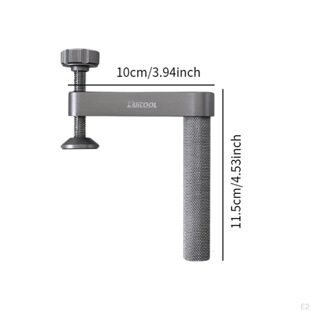 2 шт. настольные быстродействующие зажимы, быстро фиксирующие зажим с отверстием для собаки, металлический, удобный, регулируемый вручную