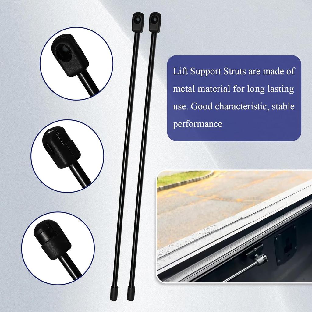 2 Pcs 281S0001 Replacement Prop Rod, For 10Mm Ball-Stud, Universal Rear Tonneau Cover Lid Lift Supports, Fit For BAK Hard Tri-Fold Pickup/Truck Bed,